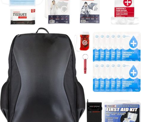 Emergency preparedness backpack kit for Australian storm season, blackouts and fast evacuation planning